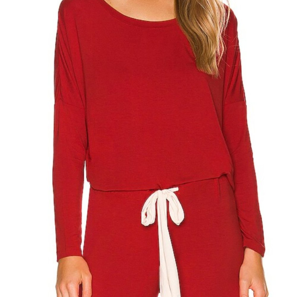 eberjey pajamas - Size Small - Gisele The Slouchy Set Ribbon